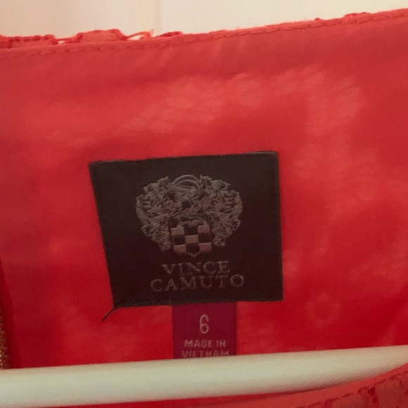 Vince Camino Red Lace Dress size 6 - Picture 2 of 2